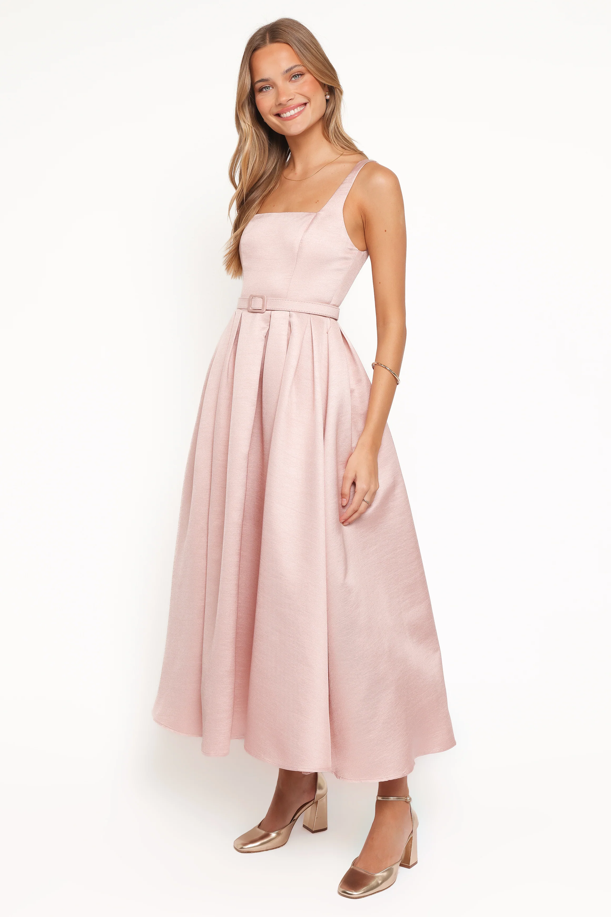 Augustine Midi Dress - Dusty Pink - Image 3