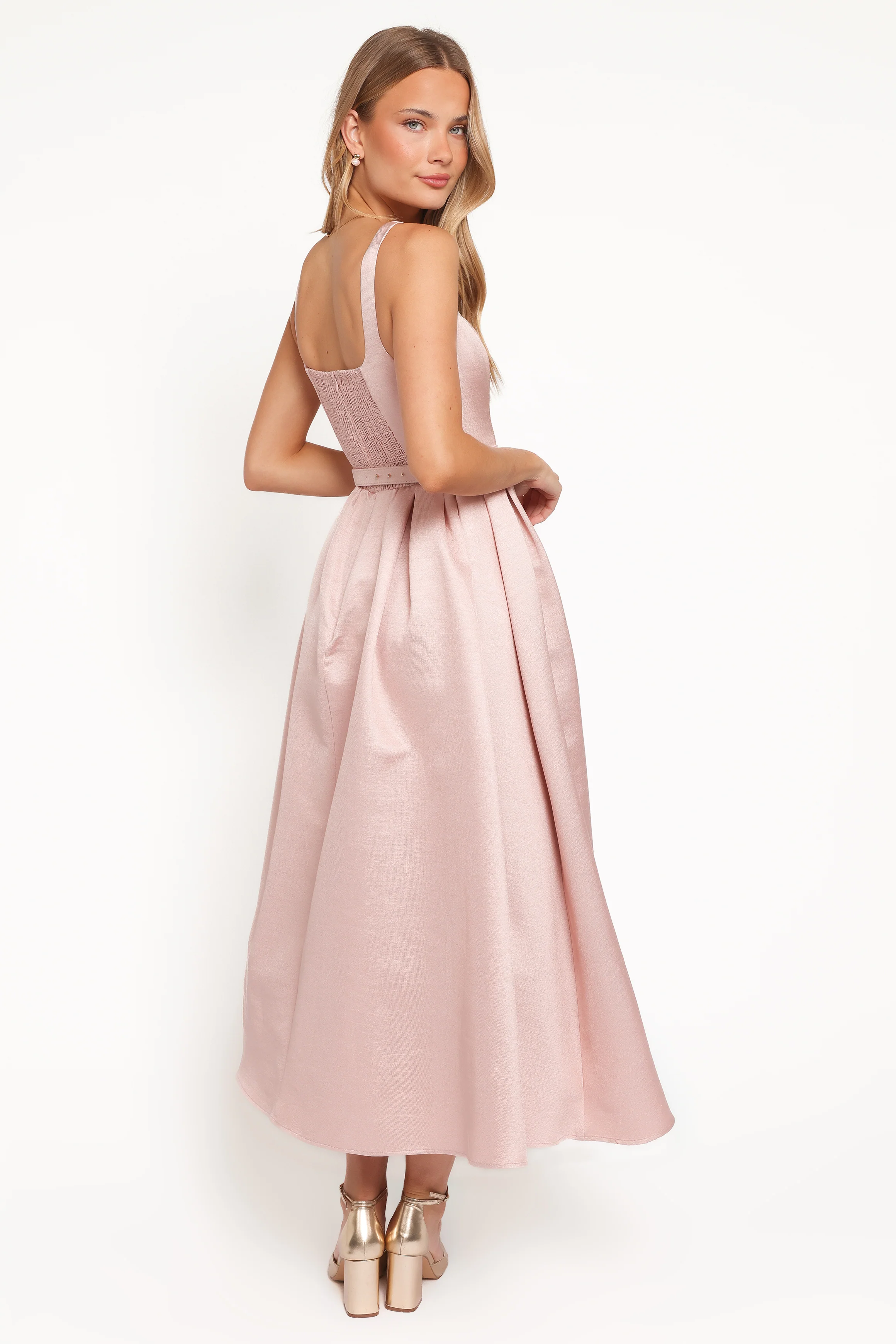 Augustine Midi Dress - Dusty Pink - Image 4