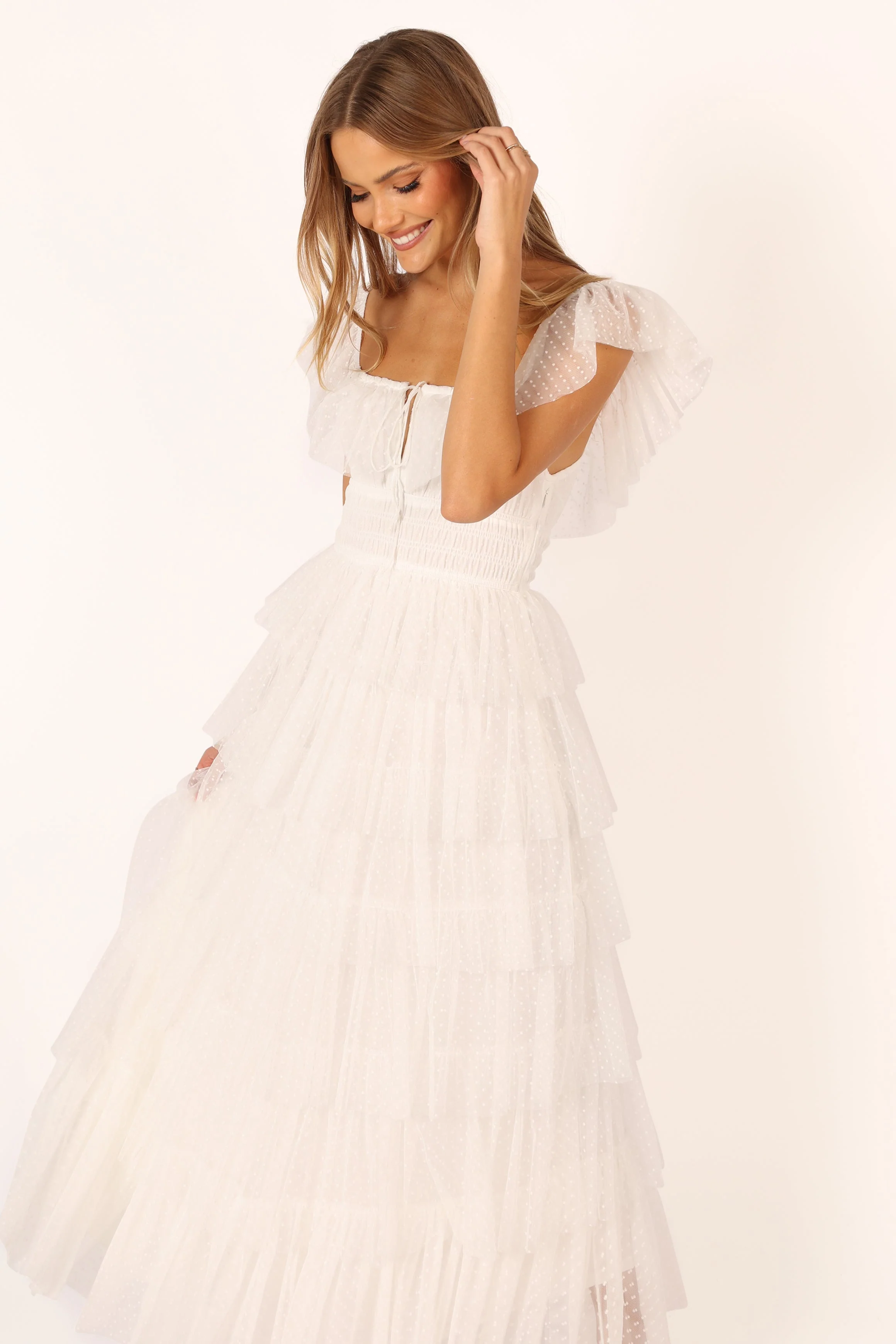 Belle Maxi Dress - Off White - Image 4