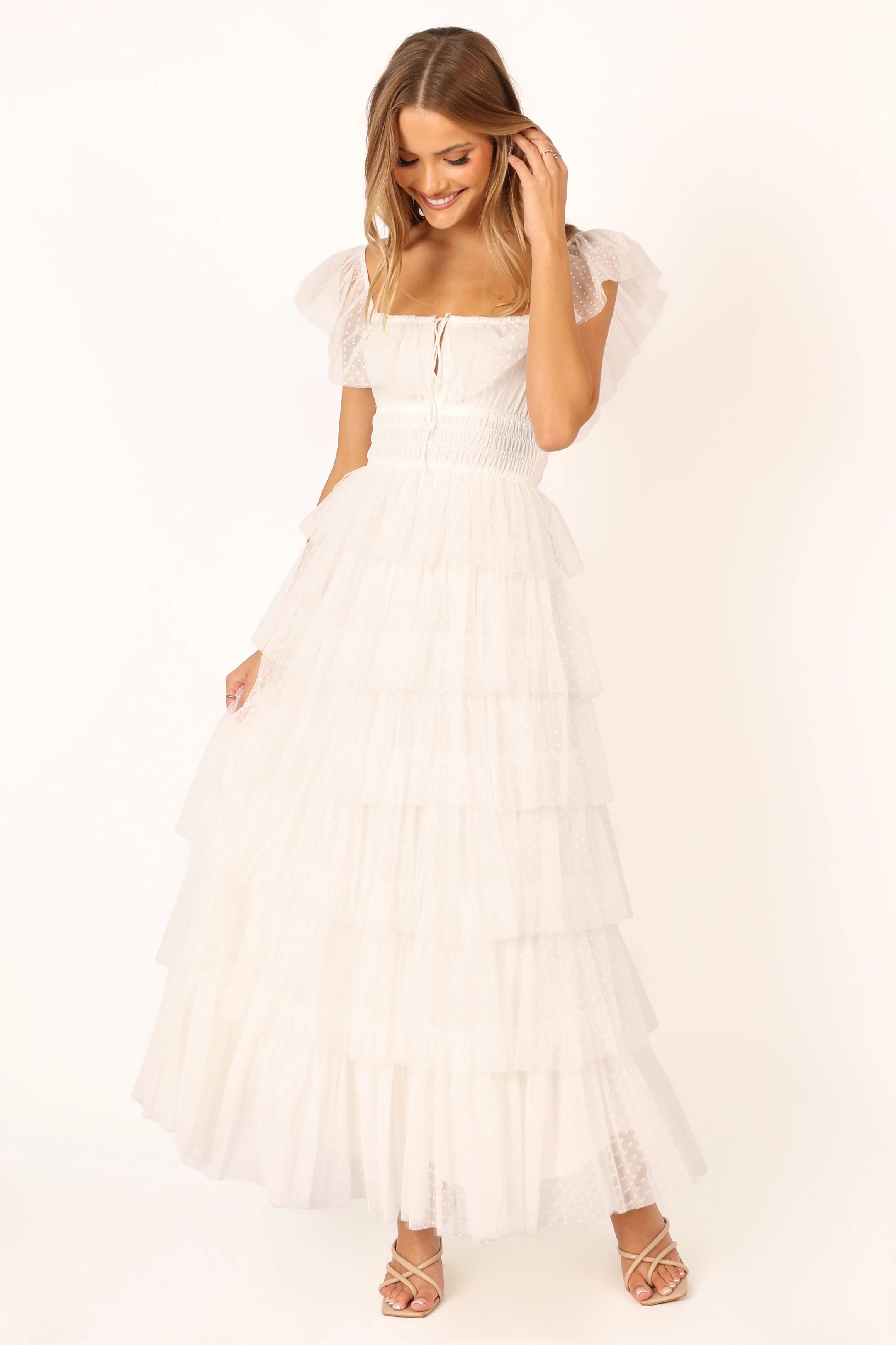 Belle Maxi Dress - Off White - Image 6