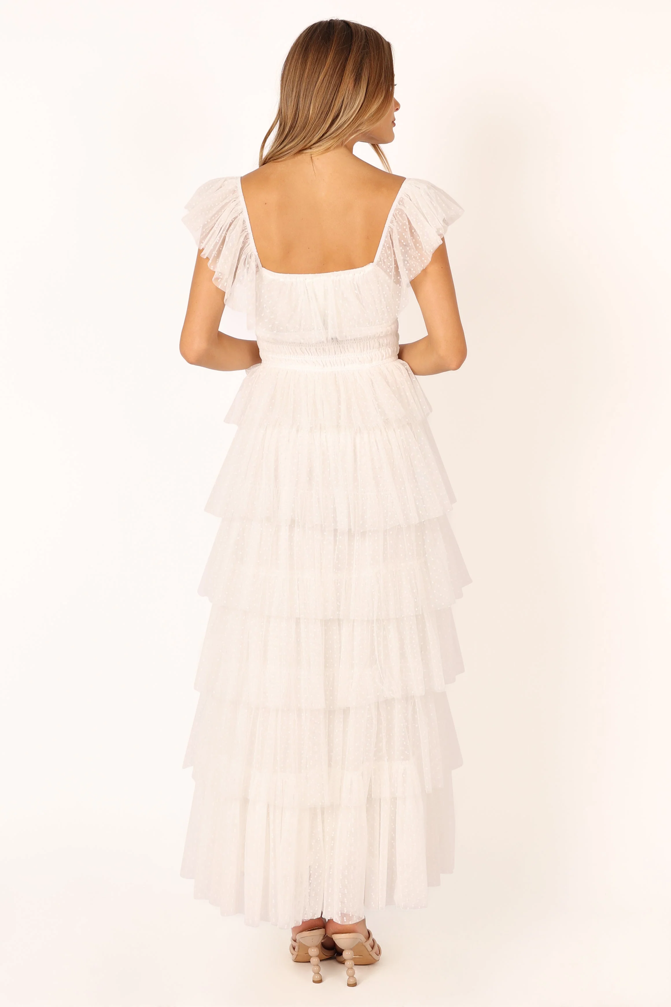 Belle Maxi Dress - Off White - Image 8