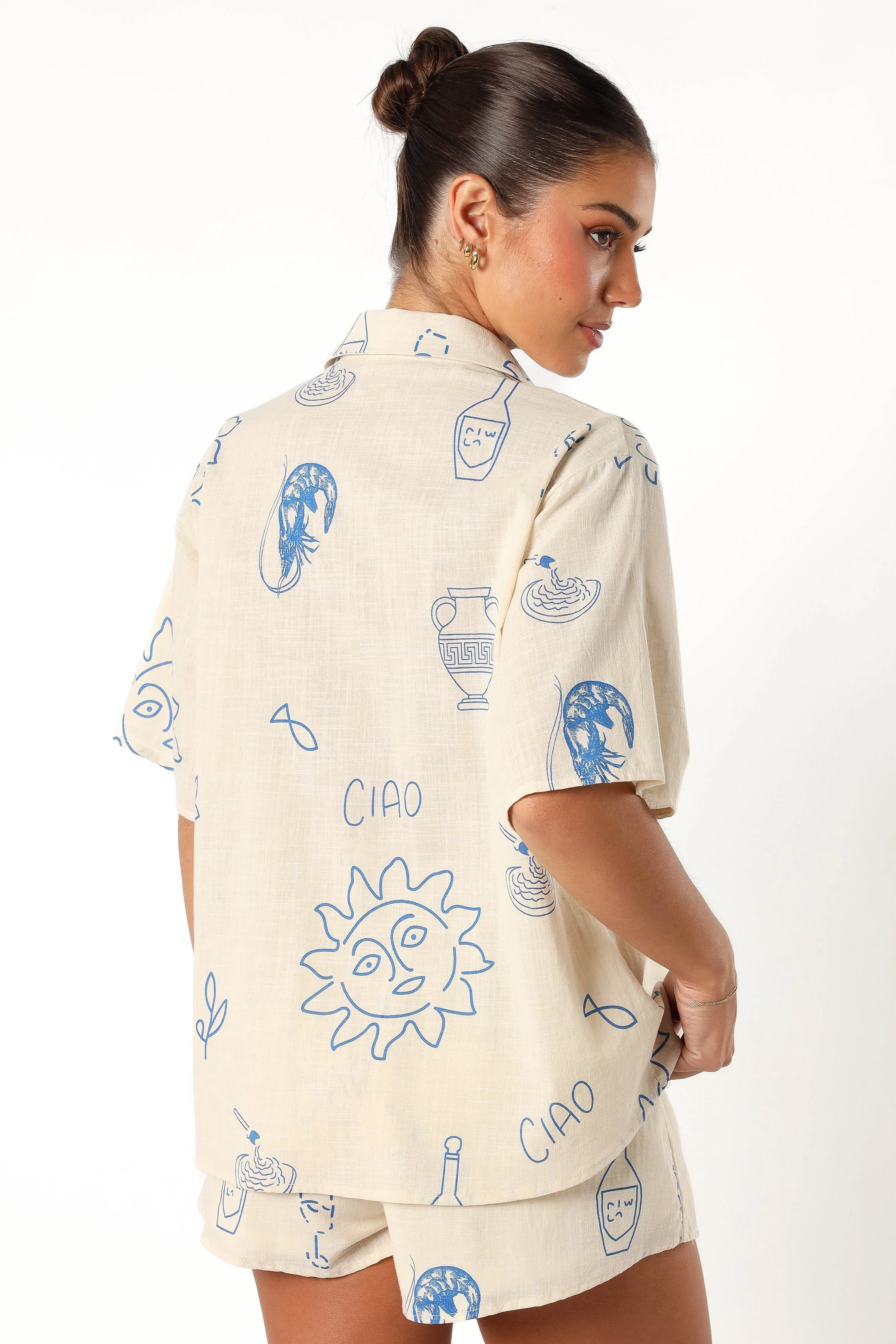 Davey Short Set - Cream Blue - Image 4