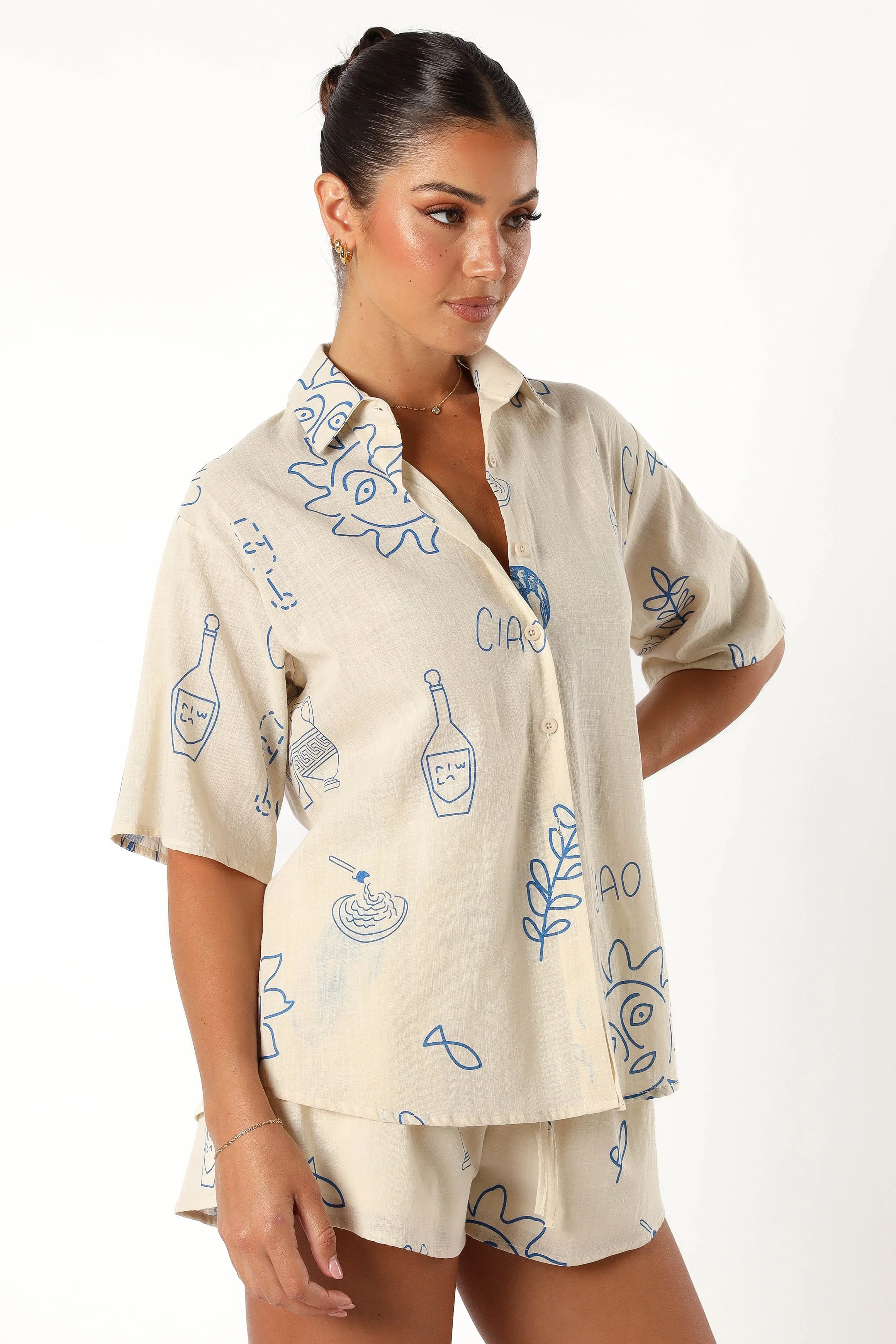 Davey Short Set - Cream Blue - Image 6