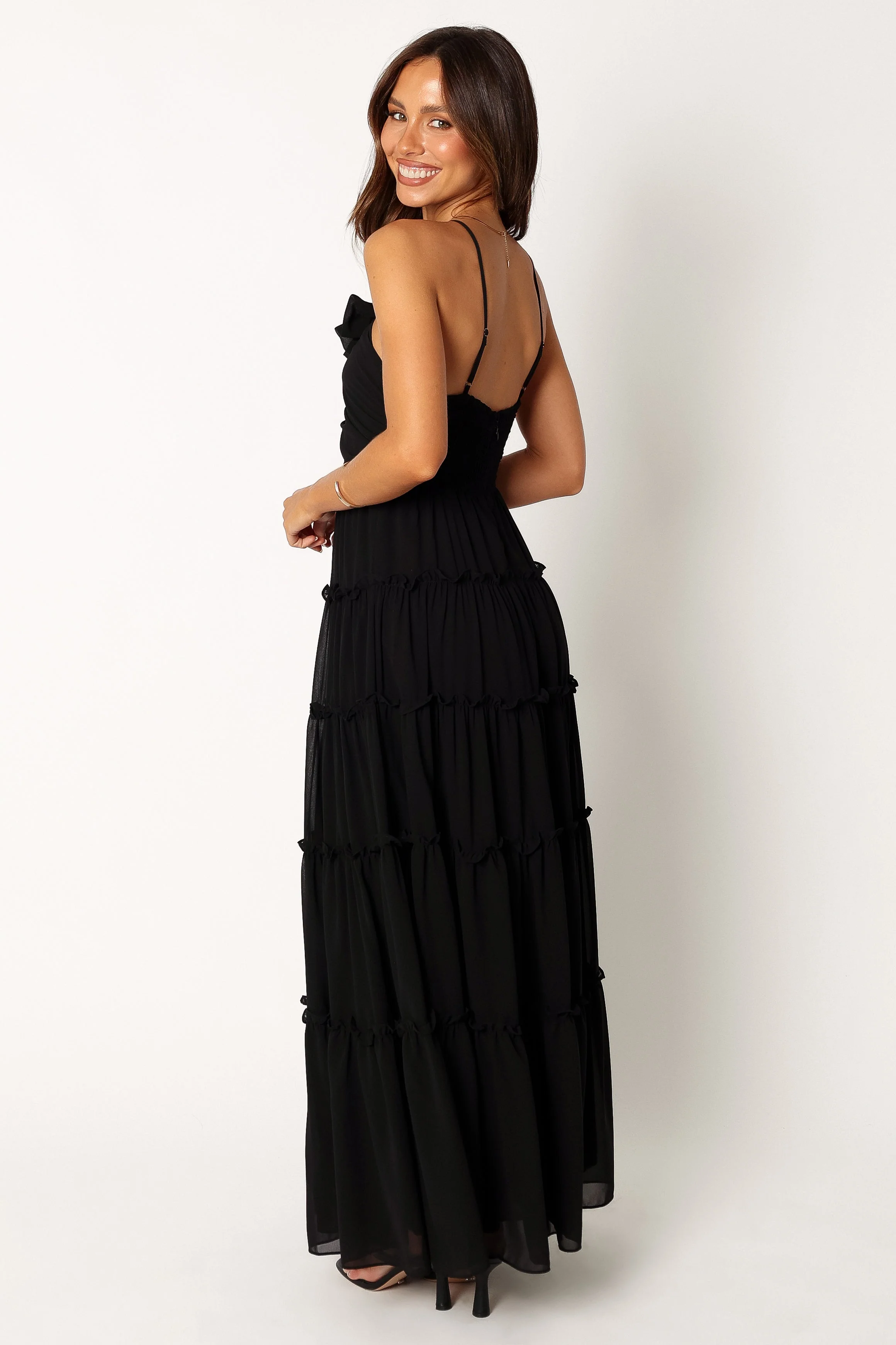 Dottie Halterneck Maxi Dress - Black - Image 4
