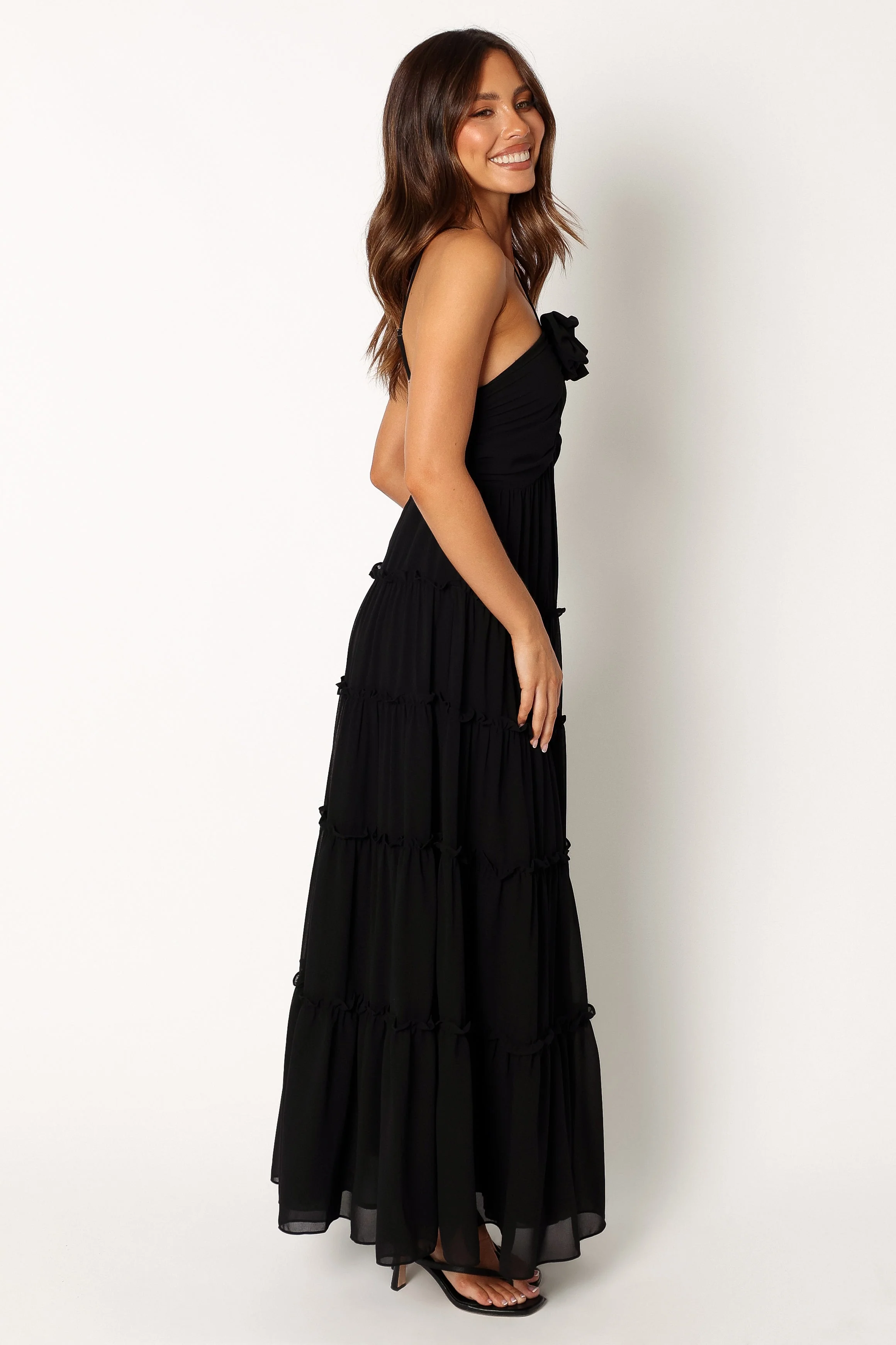 Dottie Halterneck Maxi Dress - Black - Image 5