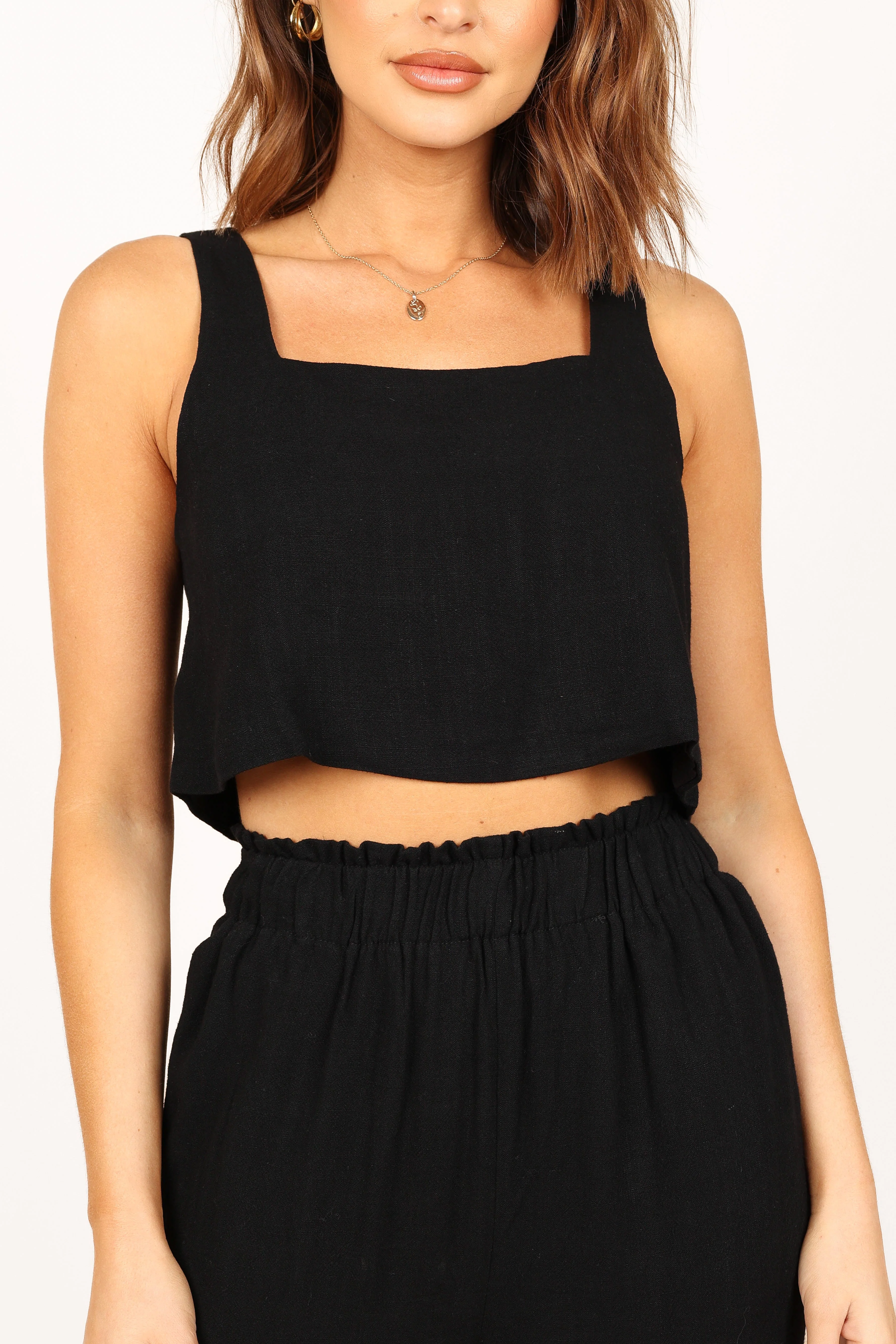 Eleanor Cropped Top - Black - Image 7