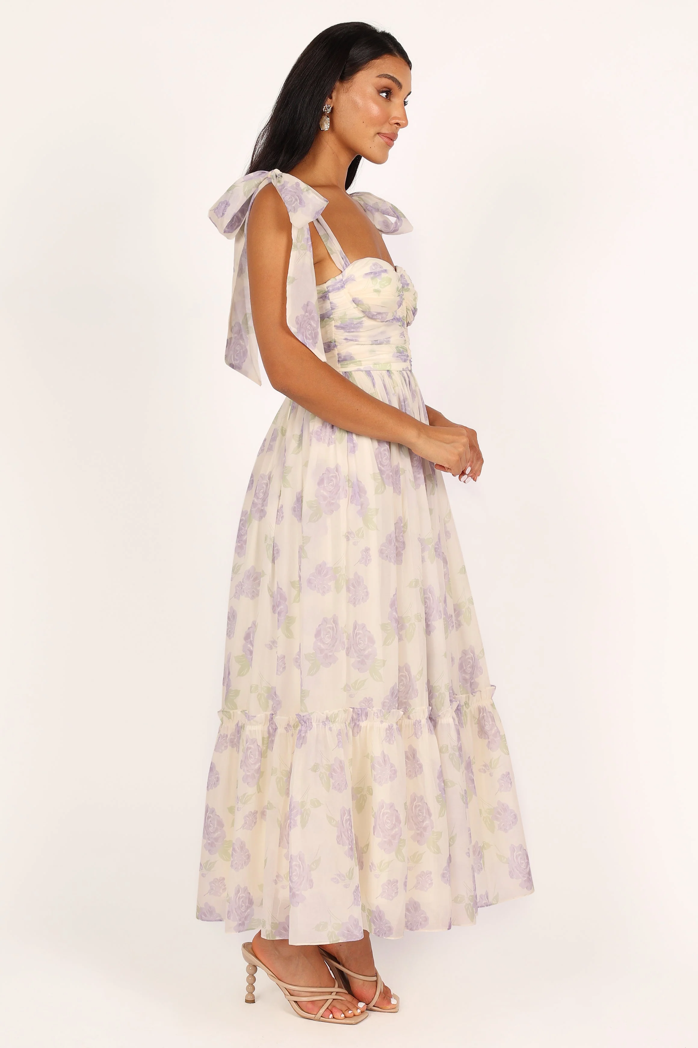 Floret Midi Dress - Lavender - Image 10