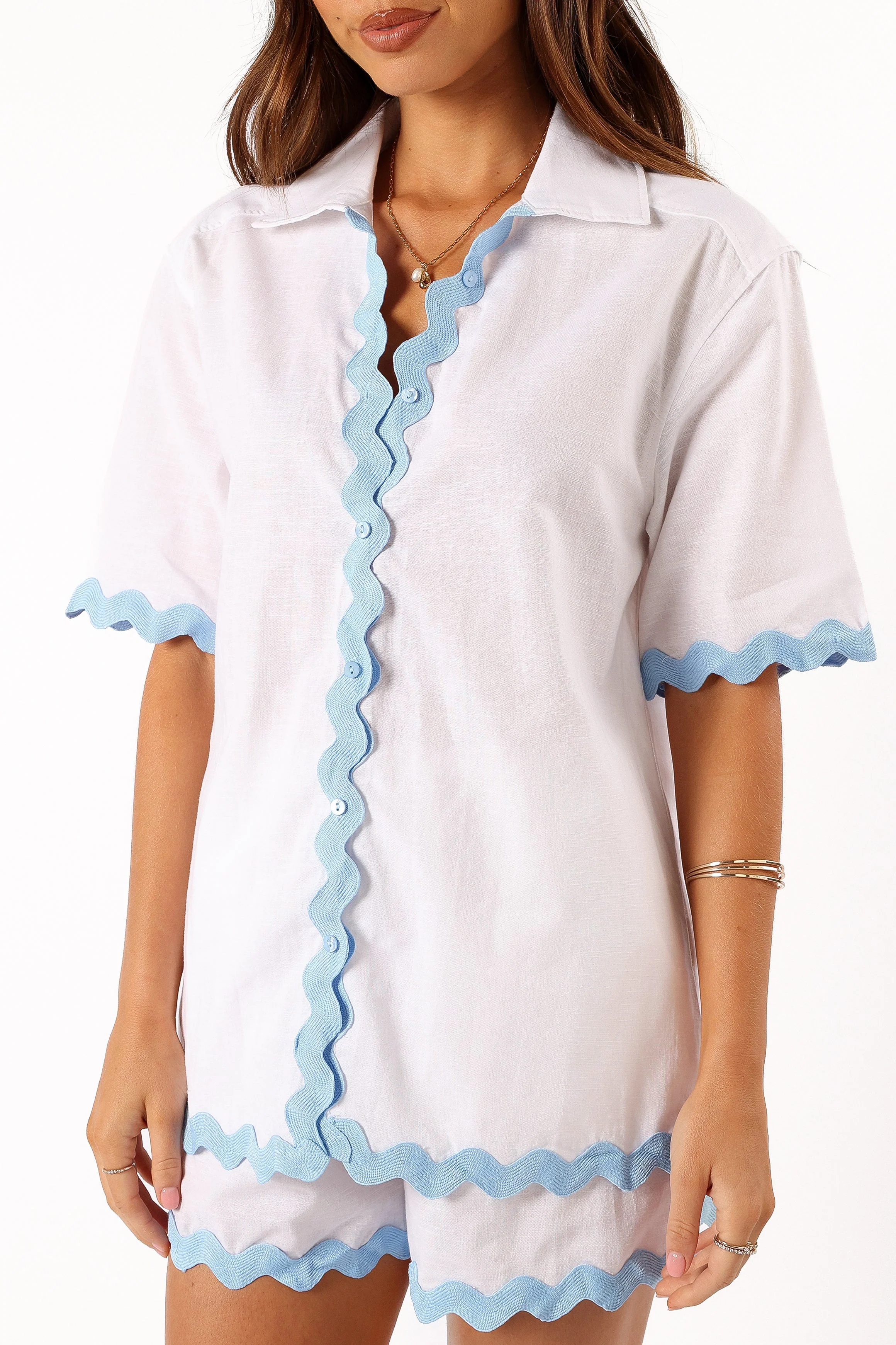 Harry Shirt - White Blue - Image 4