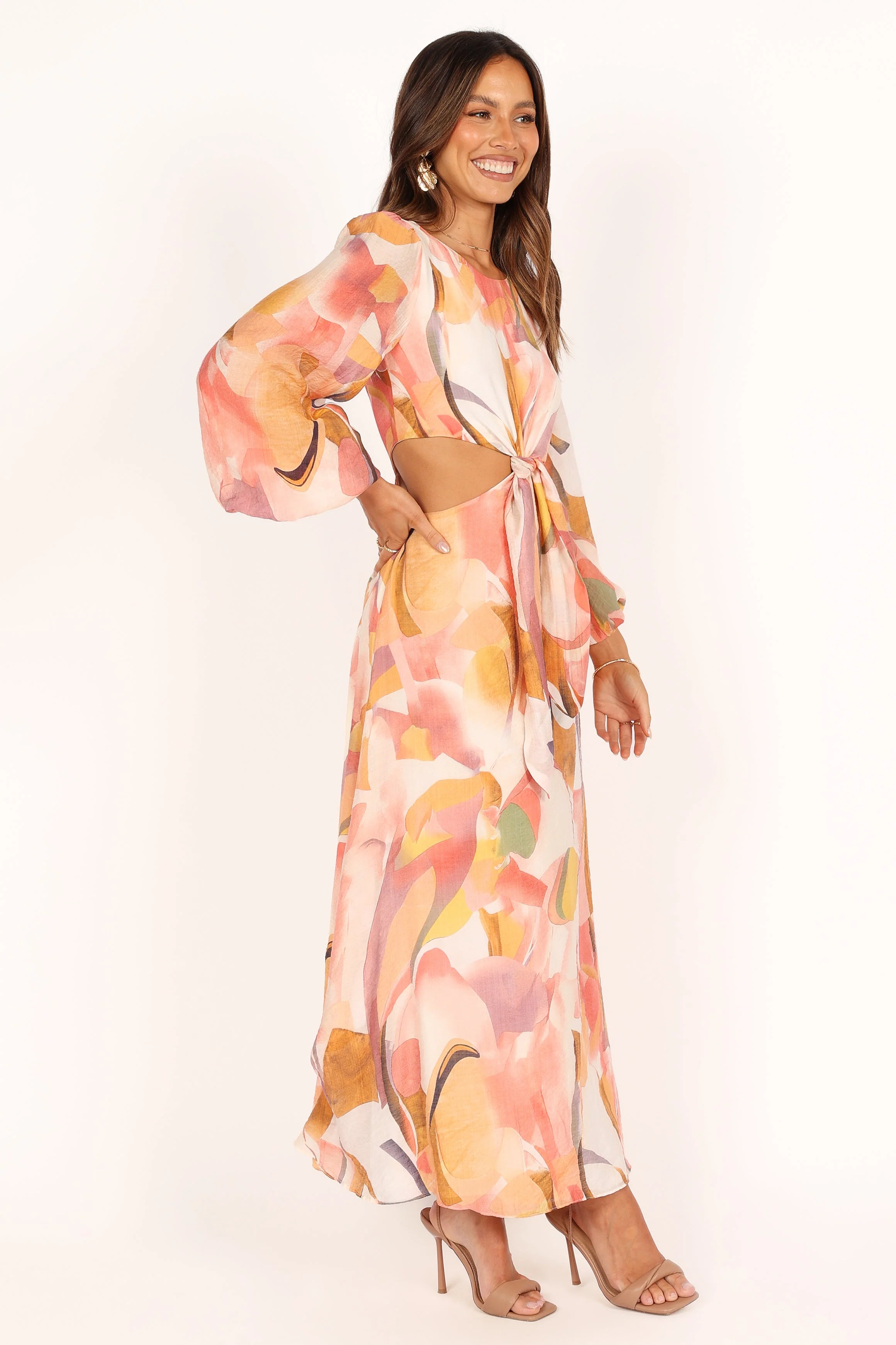 Laquin Long Sleeve Maxi Dress - Pink - Image 7