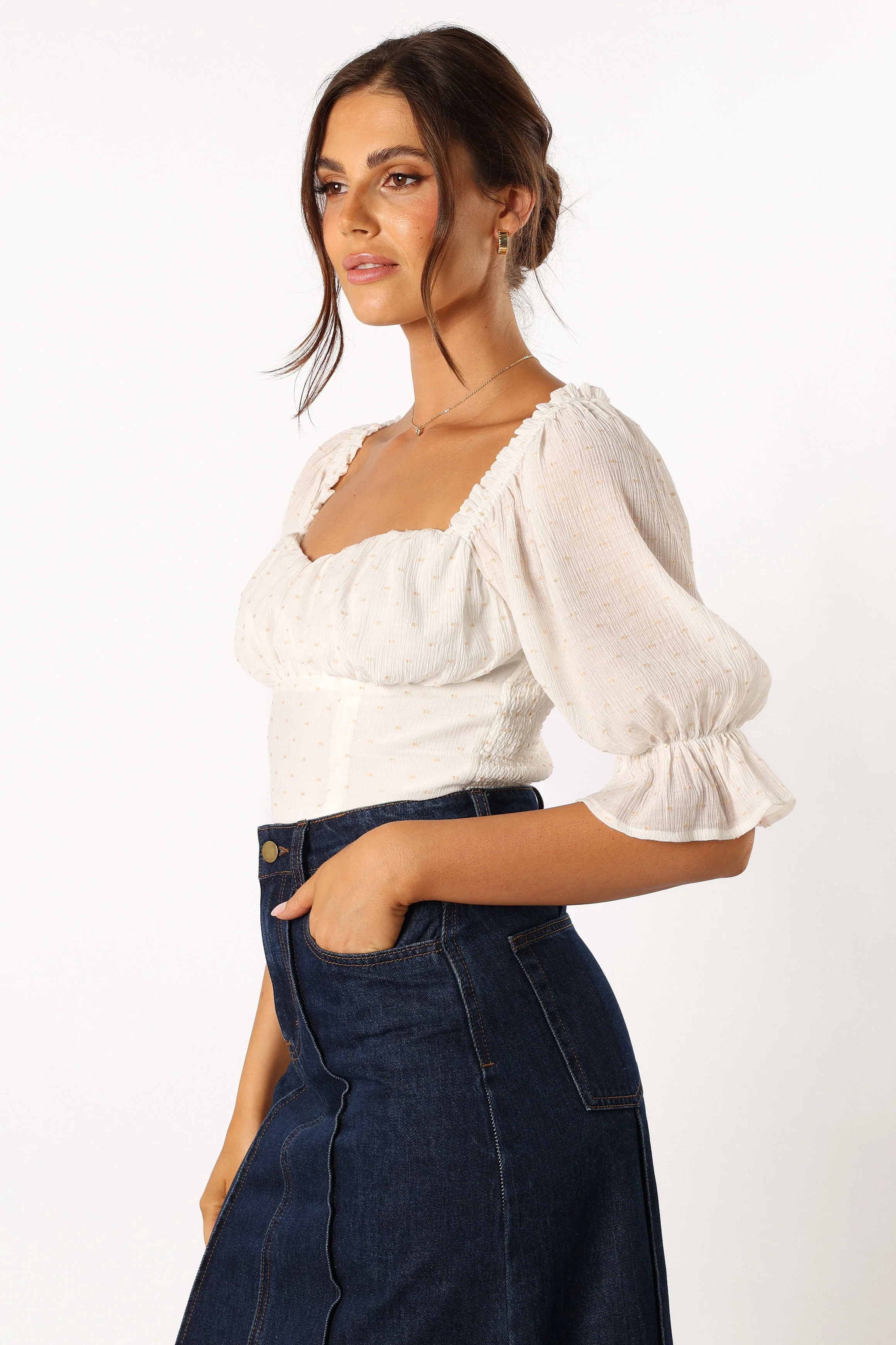 Lily Top - Ivory - Image 3