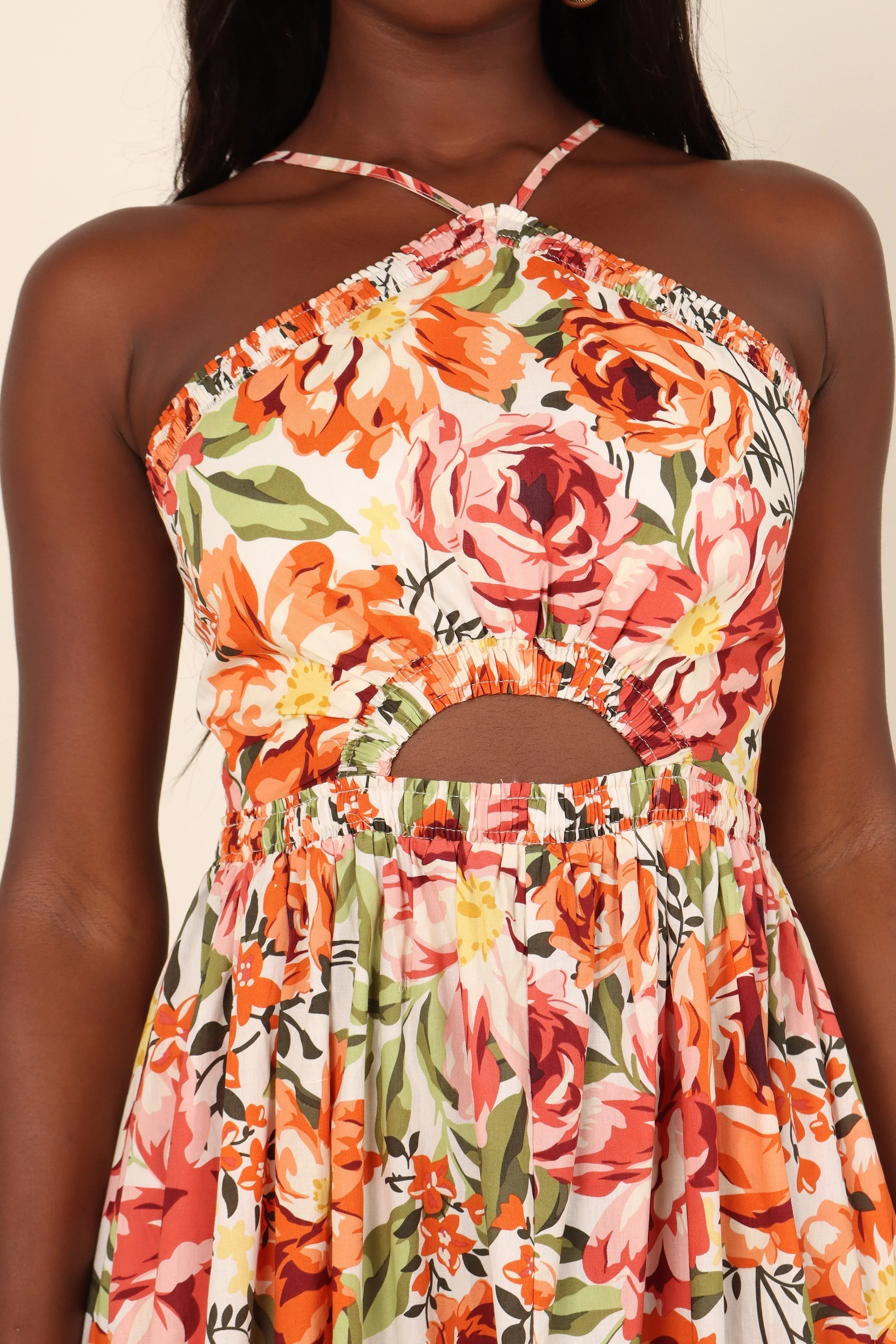 Madeira Dress - Orange Floral - Image 9