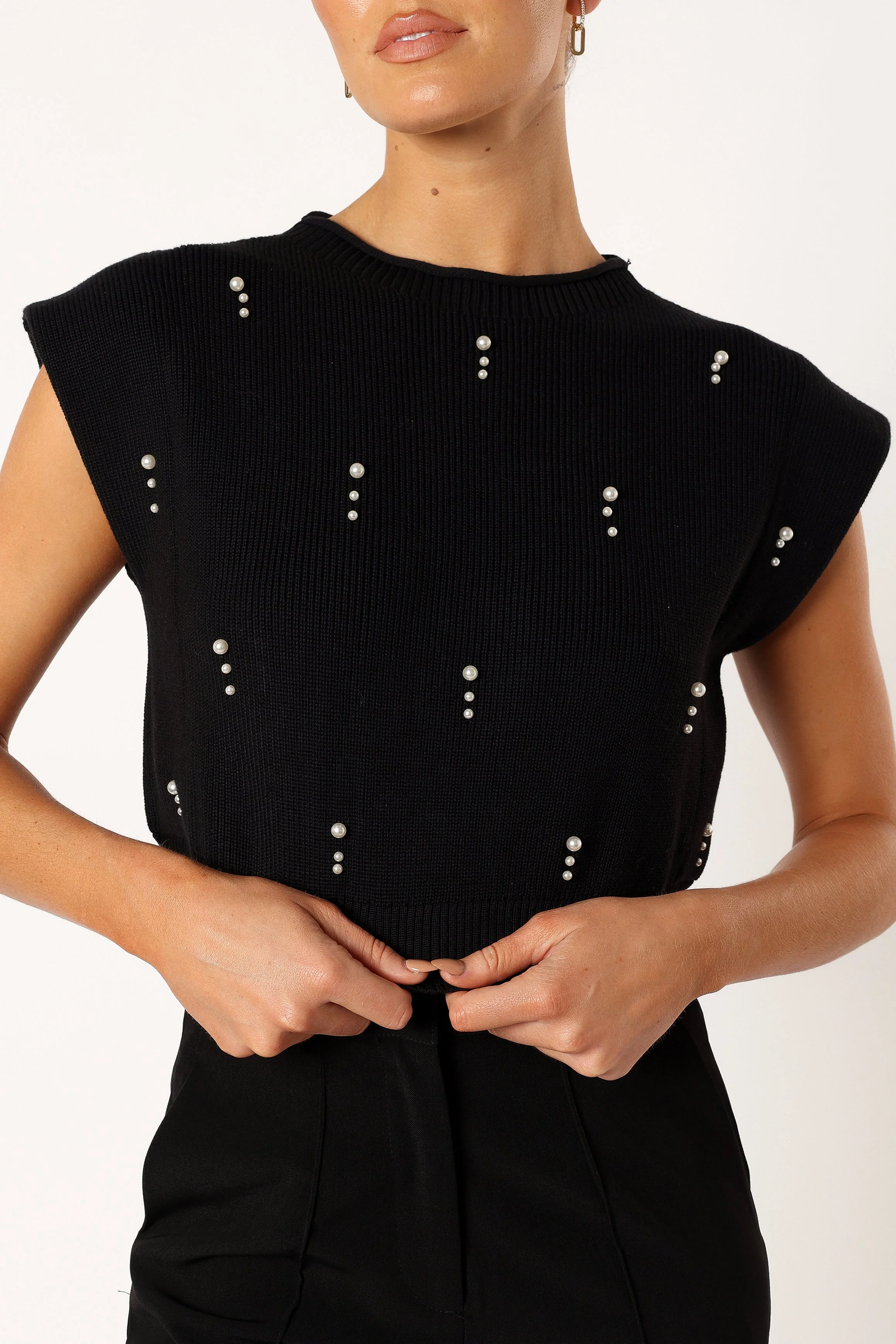 Malani Beaded Top - Black - Image 3