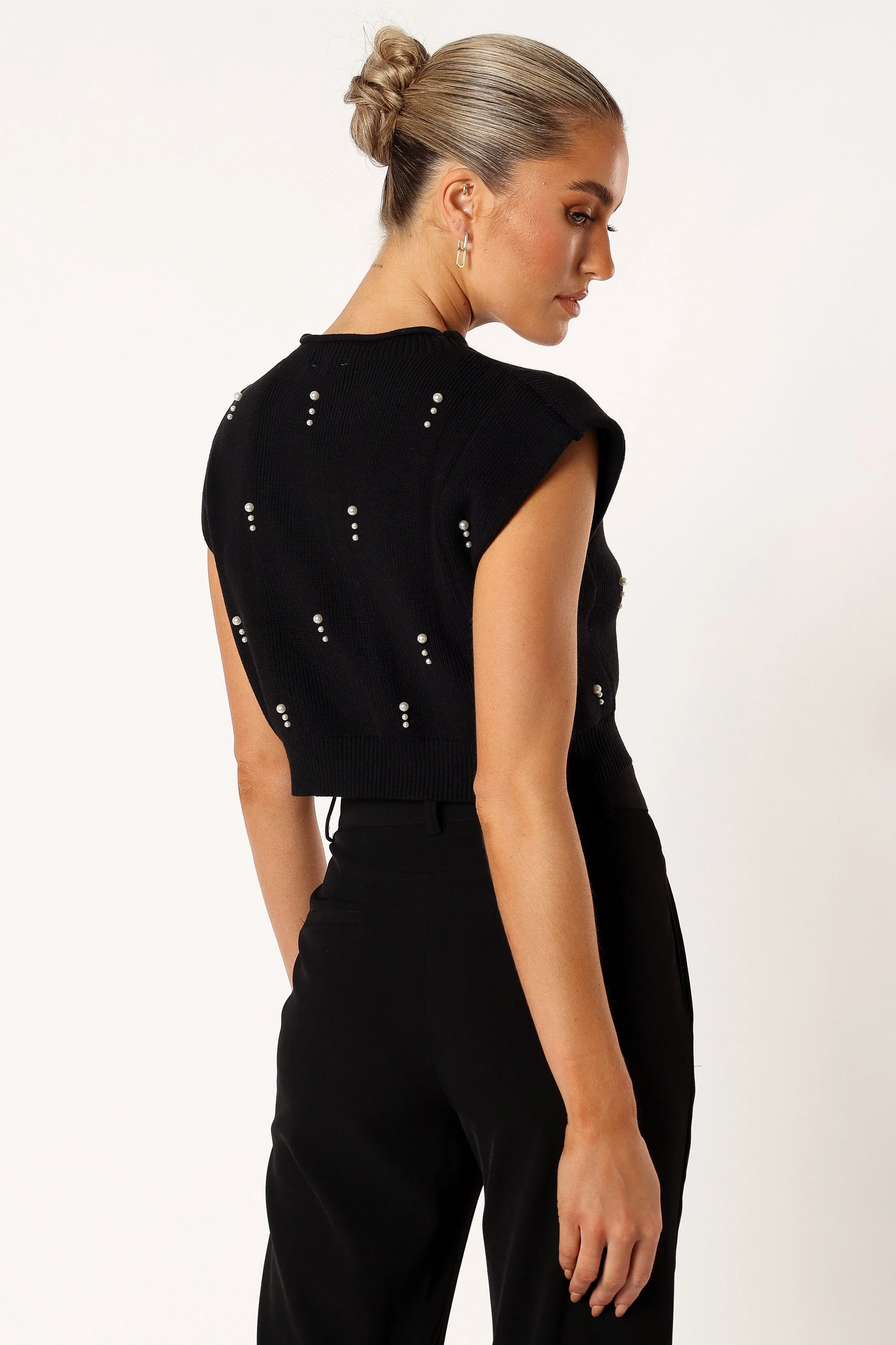 Malani Beaded Top - Black - Image 5