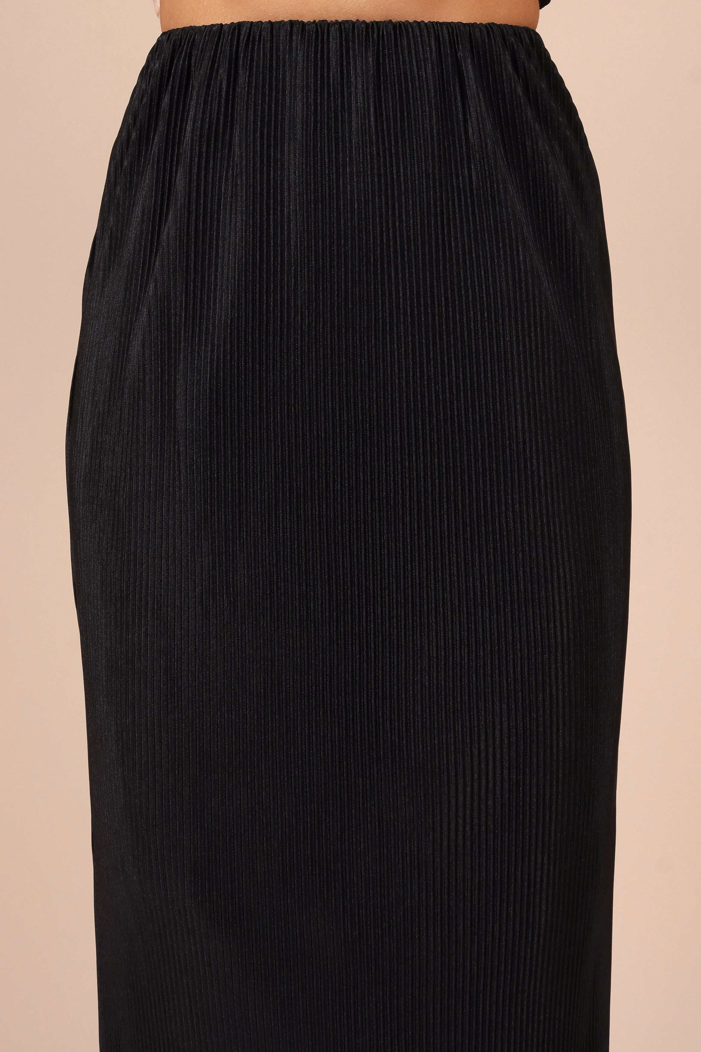 Minelli Pleat Midi Skirt - Black - Image 5