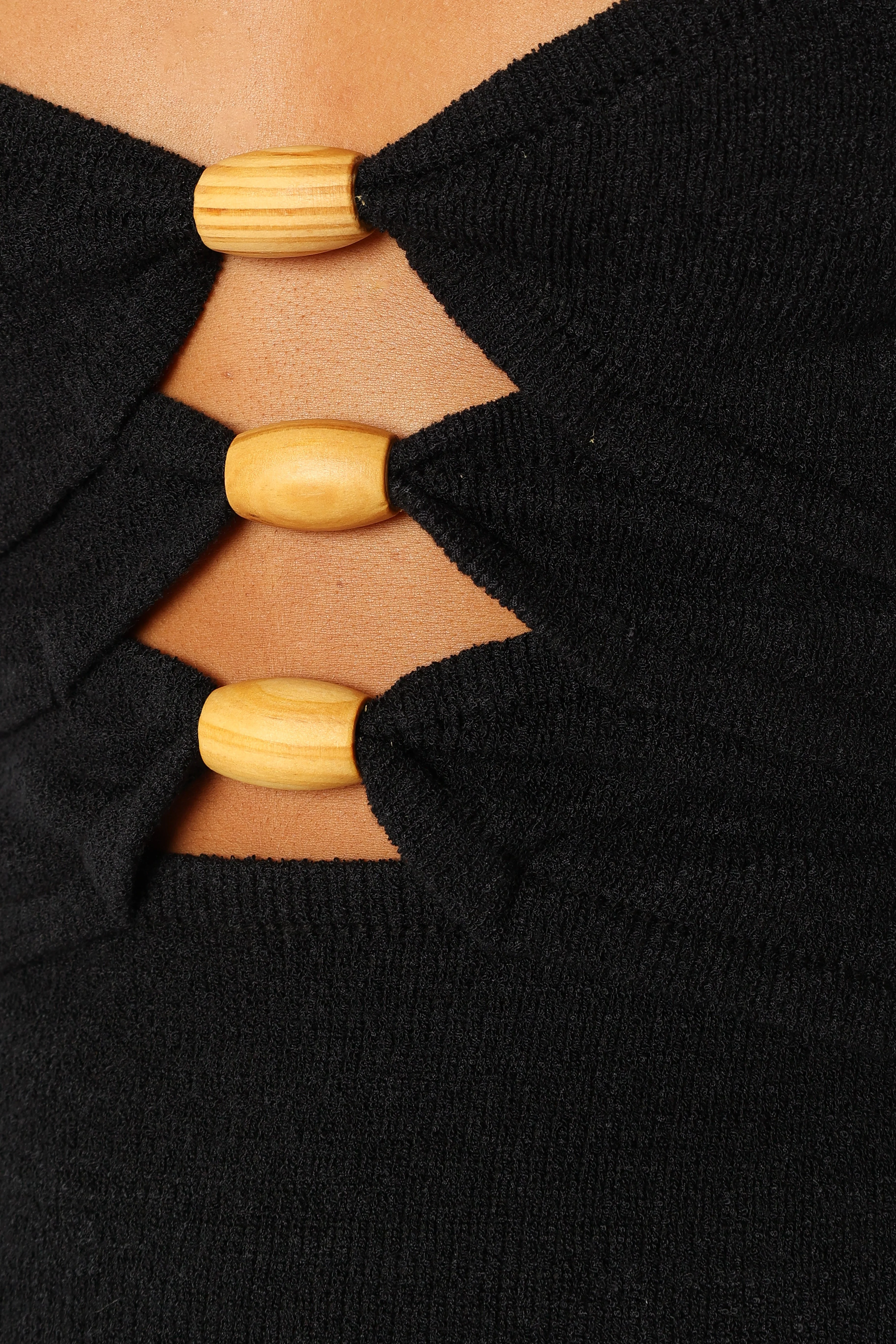 Normani Midi Dress - Black - Image 10