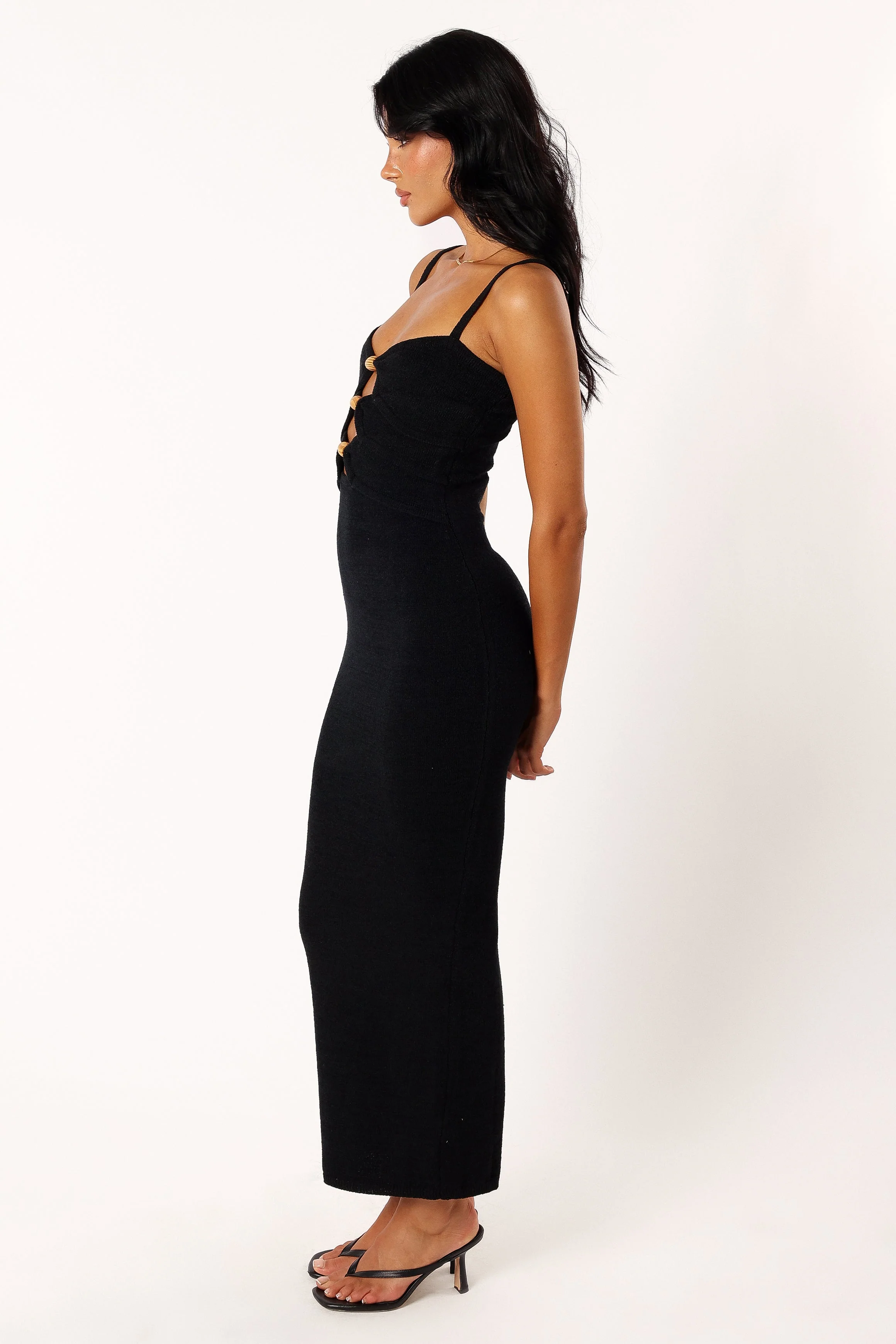 Normani Midi Dress - Black - Image 8