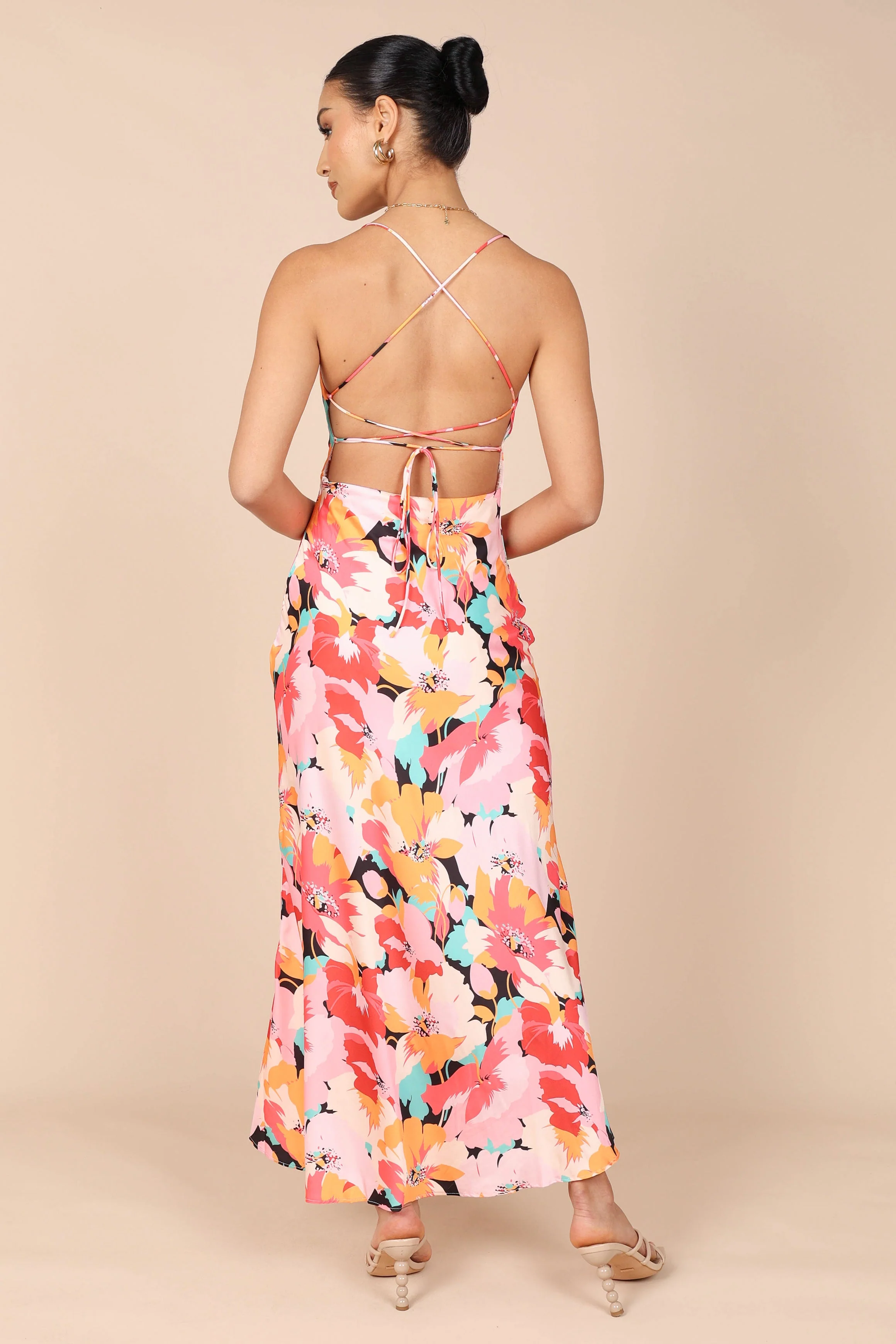 Posse Midi Slip Dress - Pink Floral - Image 9