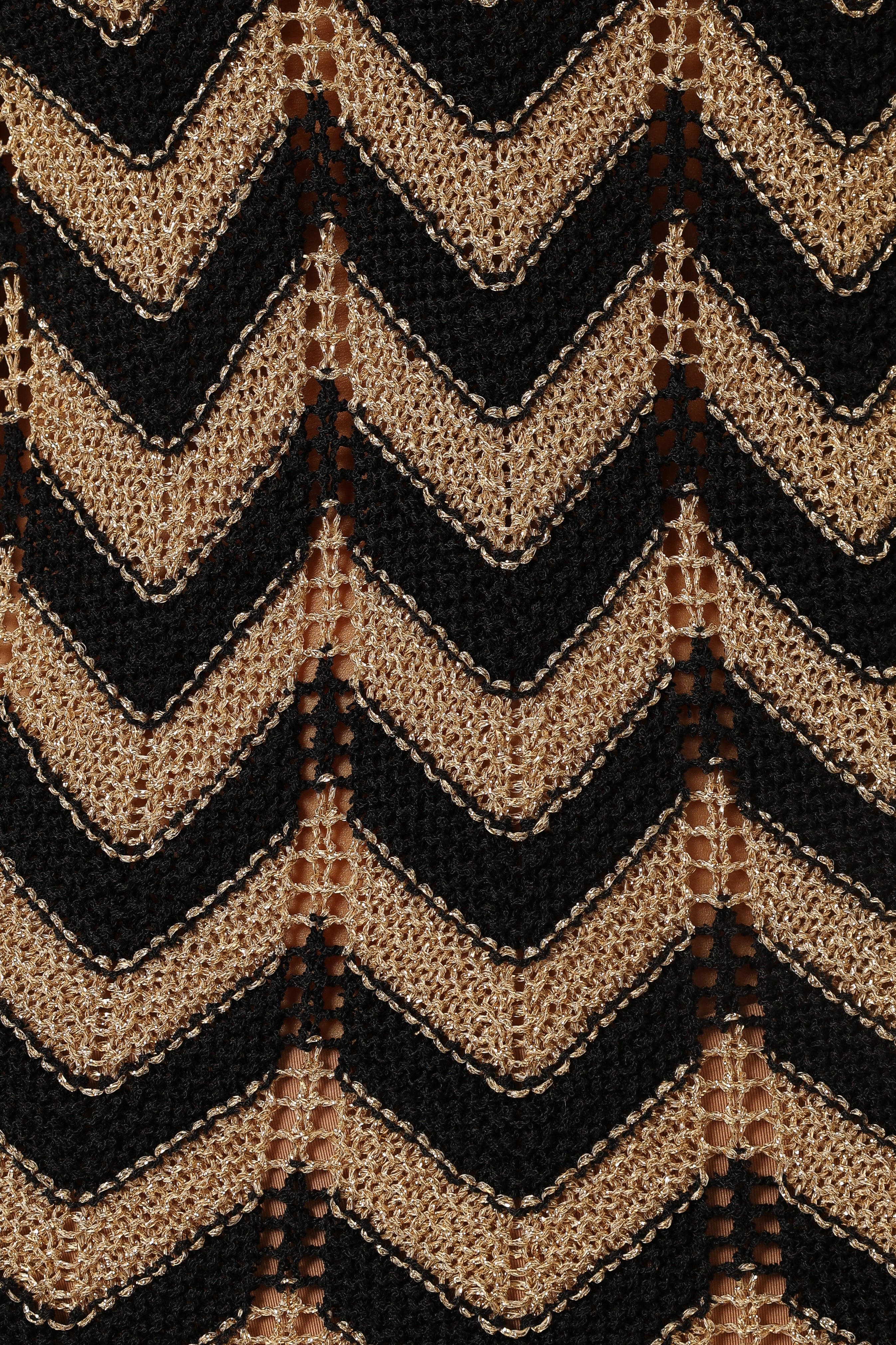 Rhya Midi Dress - Sand/Black - Image 11