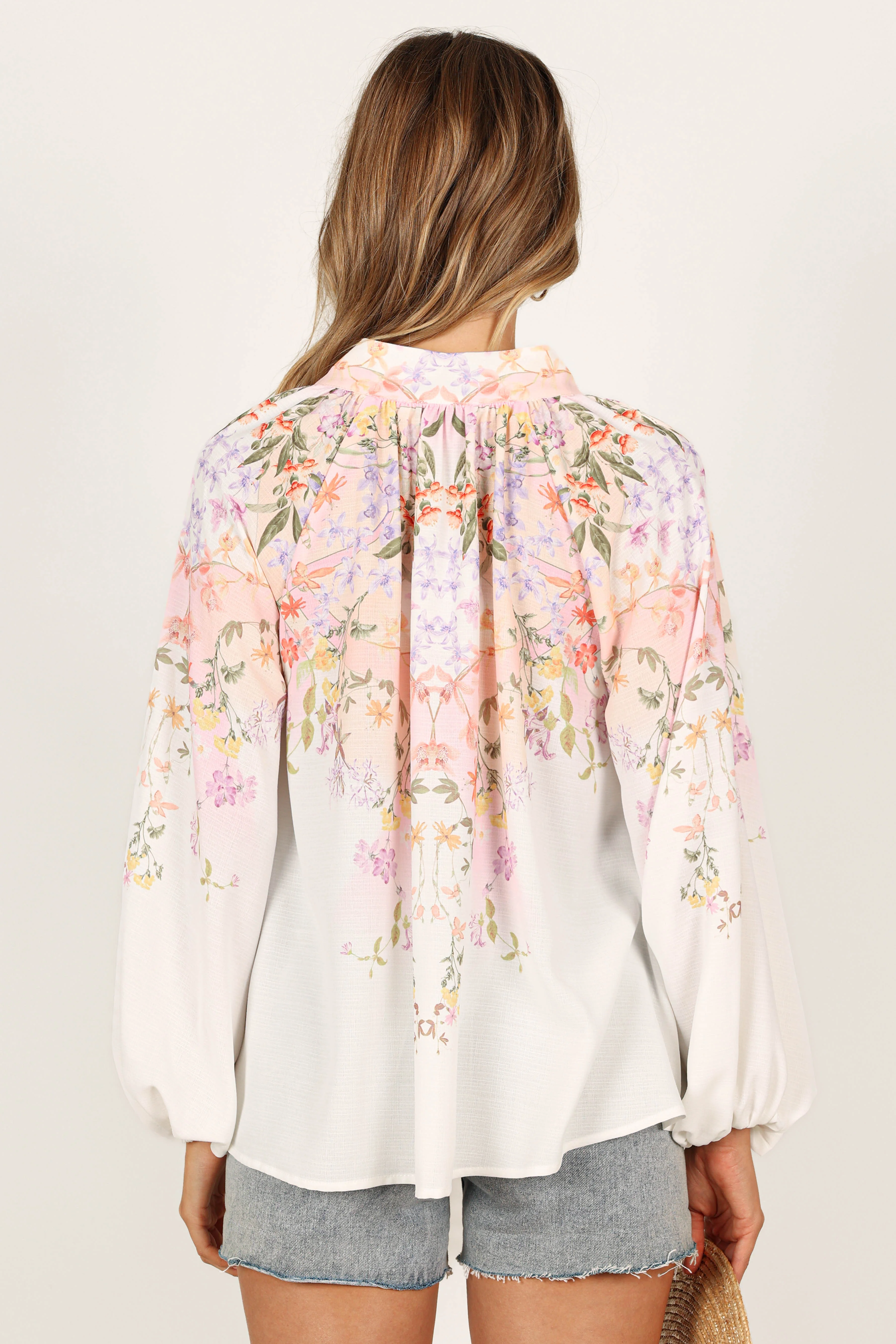 Tiarna Shirt - White Floral - Image 8