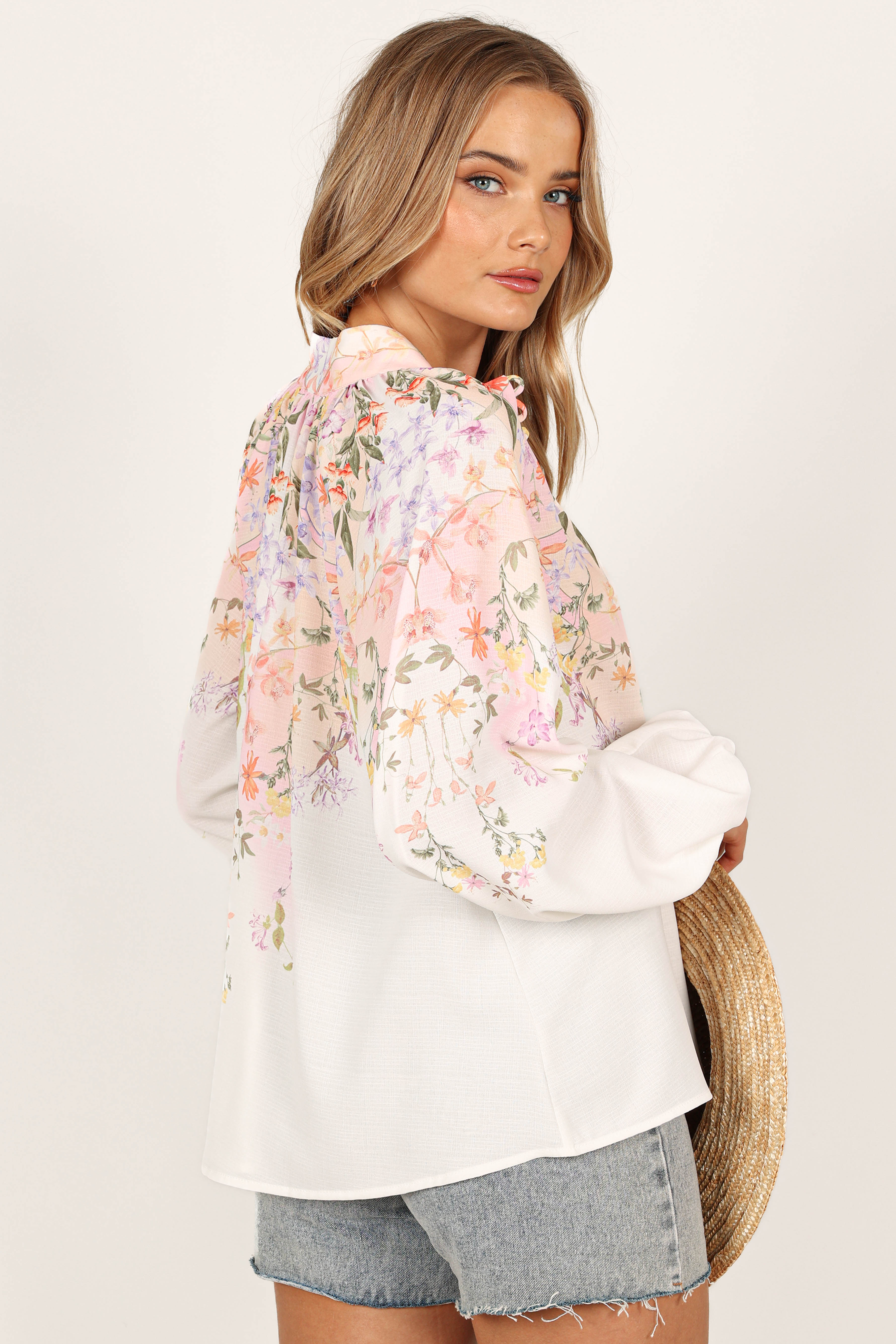 Tiarna Shirt - White Floral - Image 9