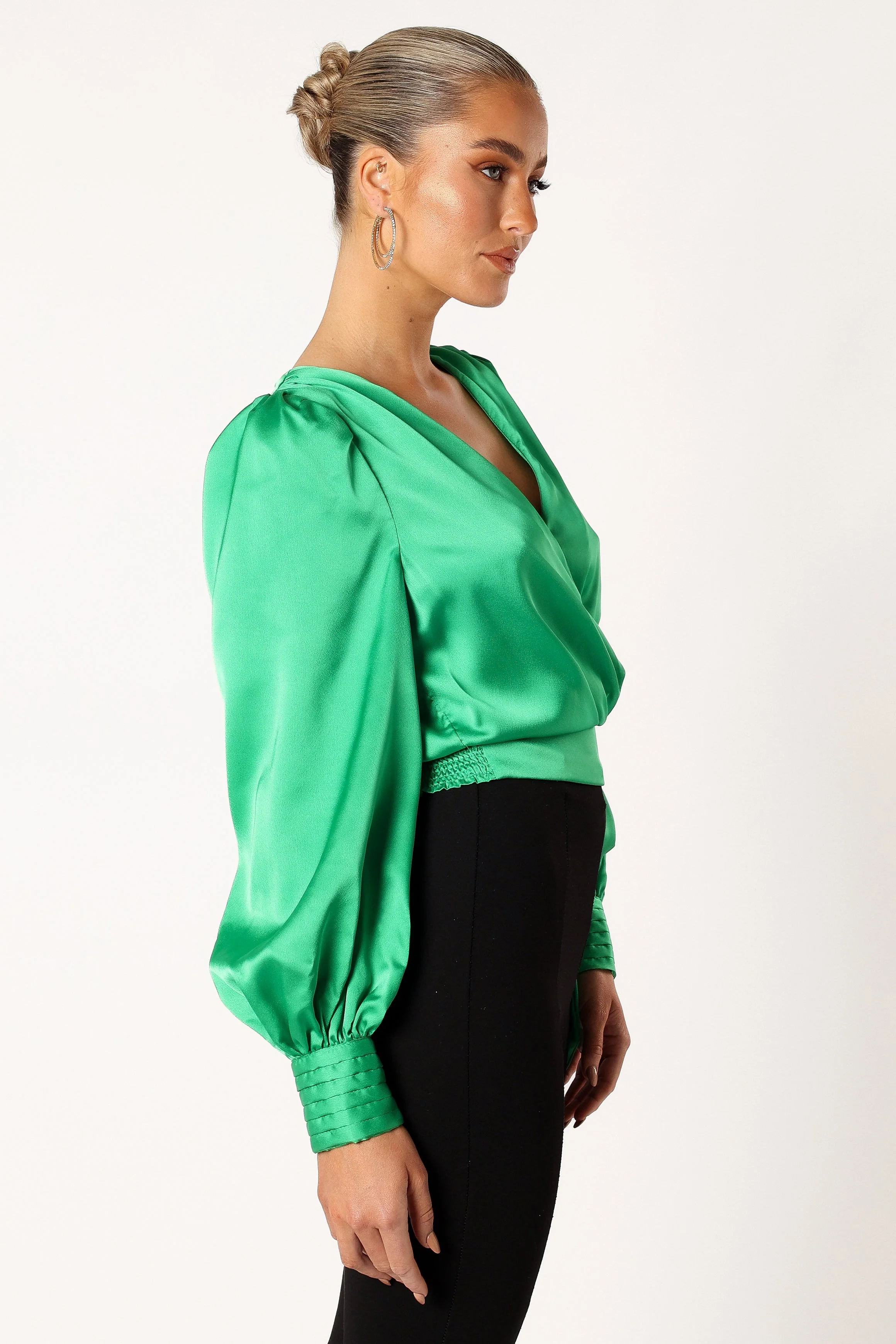 Tiarne Long Sleeve Top - Green - Image 4
