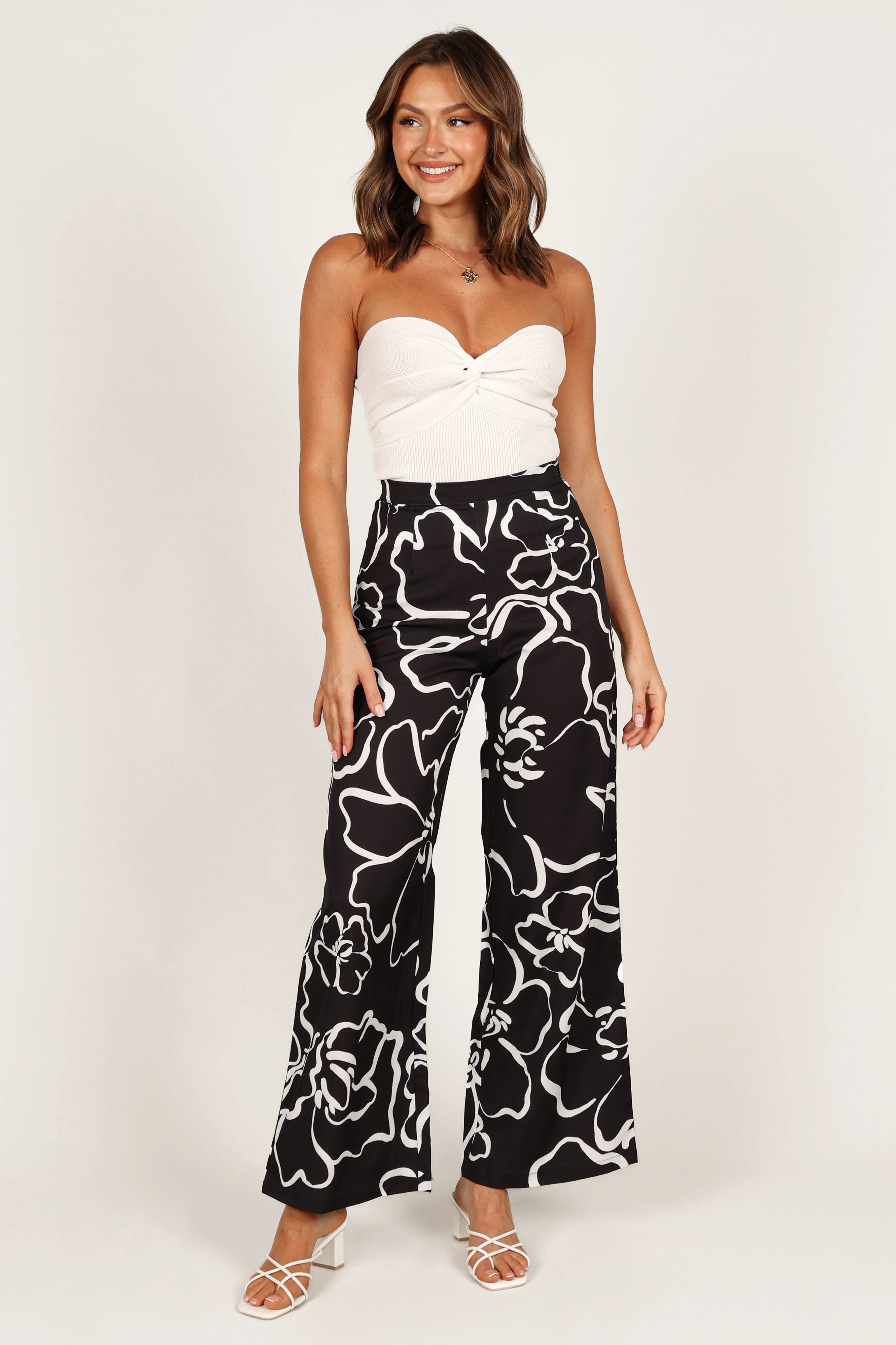 York Pant - White Black Floral - Image 3