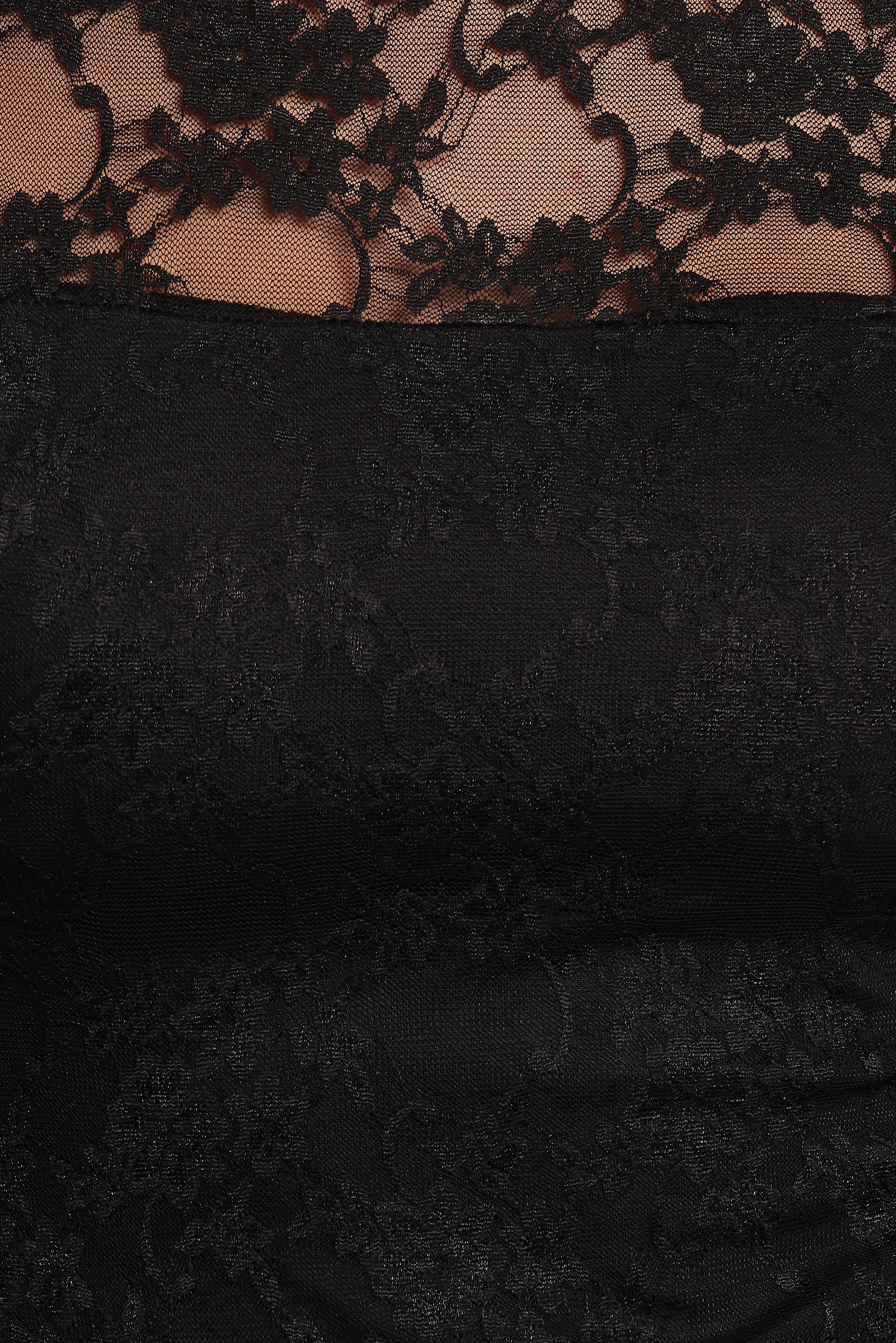 Ziva Lace Overlay Bodysuit - Black - Image 5